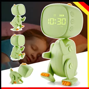 Wecker Digital Dinosaurier mit Nachtlicht Snooze Timer Schlaftrainer Kinder DHL - Bild 1 von 17