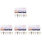  4 Boxes Alloy Horn Nails Metal Ornament Hooks Self Tapping Screws for
