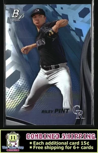 2017 Bowman Platinum Top Prospects #TP-RP Riley Pint Colorado Rockies - Picture 1 of 2