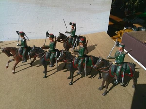 Britains 2018, Danish cavalry lot of 5, well done repaint hollow cast lead - Picture 1 of 4