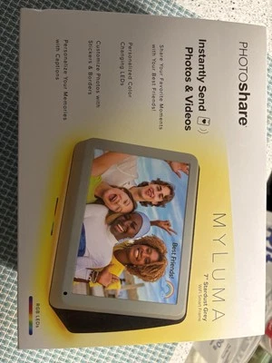 My Luma Photo Share 7”  Stardust Grey WIFI Smart Frame. FML07SD - Image 1 of 4