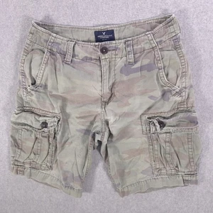 American Eagle grün tarnfarben Cargotasche Outdoor Freizeit Shorts Herren 30 x 10 - Bild 1 von 17