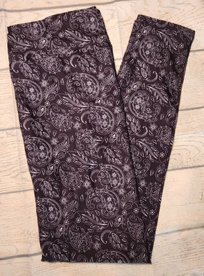 Leggings de cachemira blancos y negros con bolsillos para mujer talla única 2-12 Foto 1 de 4