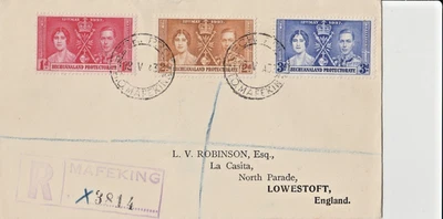 BECHUANALAND PROT. (MAFEKING)  1937 Coronation FDC. 12:V:37 - Image 1 of 2