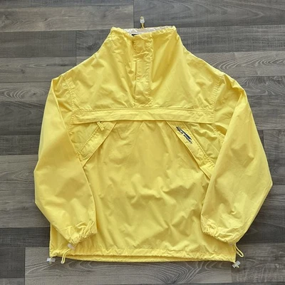Chaqueta cortavientos Anorak vintage años 90 POLO SPORT Ralph Lauren 1/4 cremallera GRANDE amarilla Foto 1 de 4