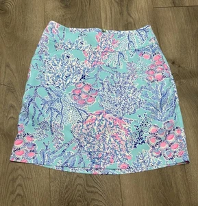 Lilly Pulitzer JONAS Skort in Blue Ibiza Now You Sea Me print size 4 Coastal - Picture 1 of 6