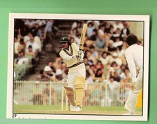 1982 SCANLENS CRICKET STICKER #27  MAJID KHAN, PAKISTAN