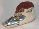 STERLING SILVER ANTIQUE c1905~Pin Cushion FIGURAL OLD BOOT~HALLMARKED Birmingham