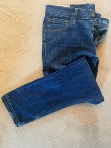 Hollister: Men's Jeans Dark Blue. 32W & 32L. 100% Cotton Straight Fit. Excellent - Picture 1 of 16
