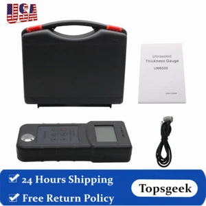 UM6500 Handheld Digital Ultrasonic Thickness Gauge LCD Ultrasonic Tester Meter - Picture 1 of 11