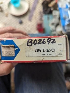 SKF 5209 E2Z C3 5209MFF DOPPELSCHILD KUGELLAGER, HERGESTELLT IN DEN USA - Bild 1 von 6
