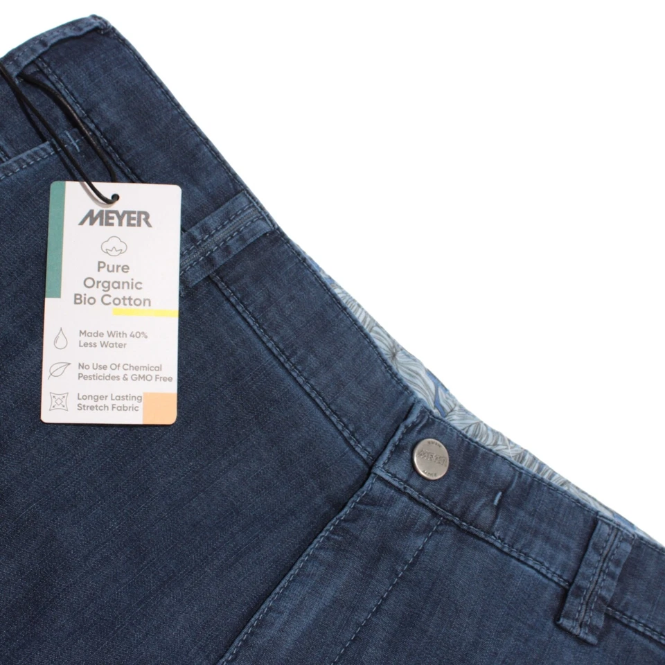 Meyer M5 5 Pocket Jean Cut Pants Size 33 US In Solid Gray Cotton Blend Baggy