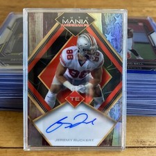 Jeremy Ruckert 2023 Wild Card Auto Mania American Football RC 6/50