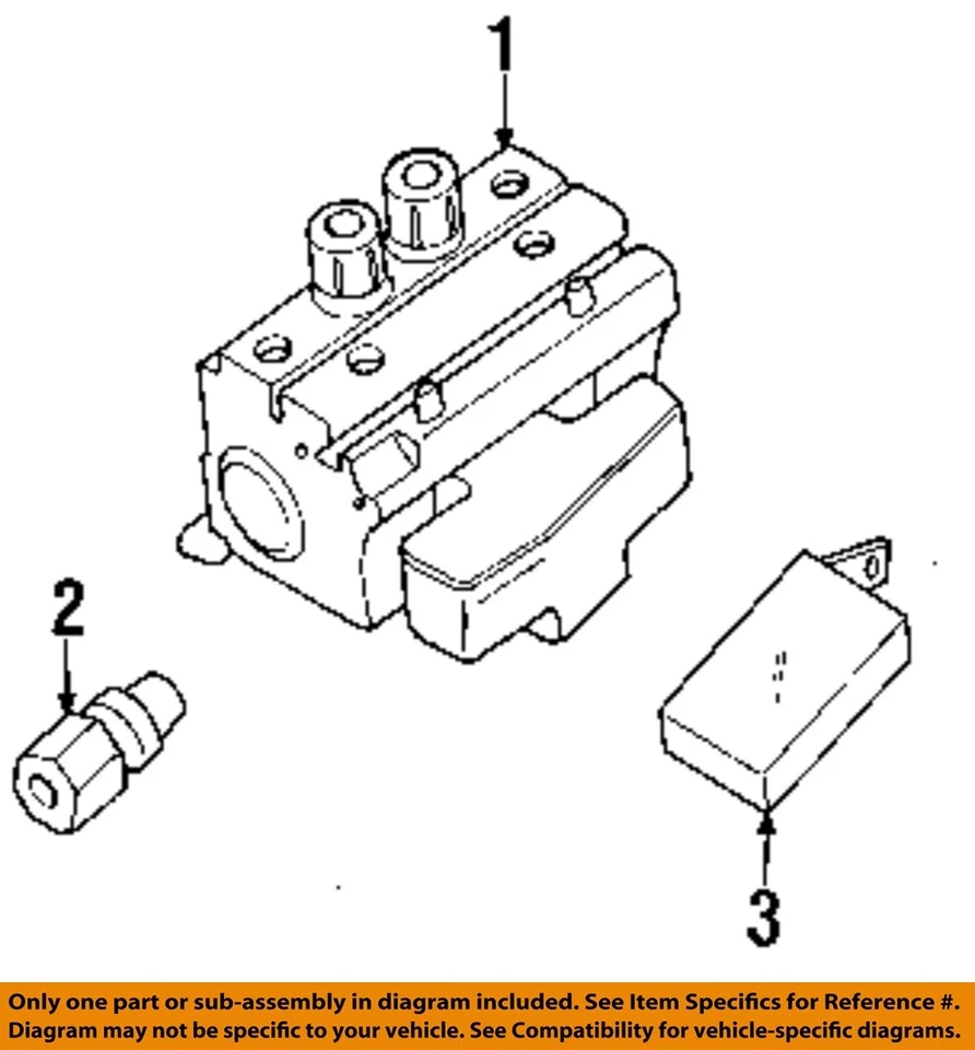 Used ABS Control Module fits: 1998 Chrysler Sebring ABS RH fender Grade A - Image 1 of 2