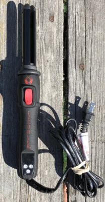 ISO EZCurler Ceramic Tourmaline Automated Spinning Wave Curl Style Black - Image 1 of 4