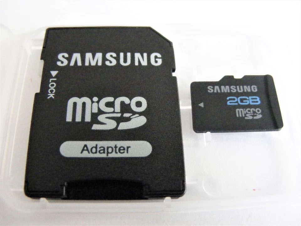2GB Micro SD Card ( 2 GB MicroSD Card ) + Adapter SAMSUNG Neu