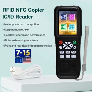 Programador de tarjetas de clave RFID clonador NFC copiadora lector de IC/ID decodificación de aplicaciones móviles - Imagen 1 de 16