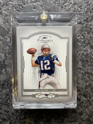 Tarjeta de inversión de fútbol americano Tom Brady Donruss Classics 2004 Nueva Inglaterra - ¡Como nueva! Foto 1 de 3