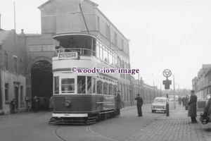a0931 - Blackpool Tram - No.40 on Reserved Service by Depot - print 6x4 - Picture 1 of 1
