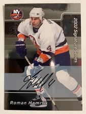 2001-02 BAP Be A Player Signature Series Autograph Roman Hamrlik Auto #43