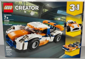 LEGO 31089 Sunset Track Racer Set 221 pcs Creator 3 in 1 Race Car Boat Box Wear - Picture 1 of 9