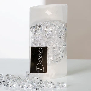 28162 Diamantes decorativos brillantes claro diámetro 12 mm en caja transparente de 100 ml NUEVO - Imagen 1 de 1