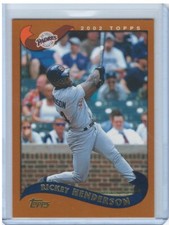 2002 Topps 165  Rickey Henderson San Diego Padres