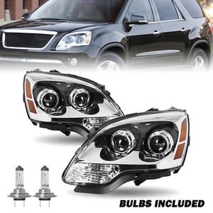 For 2007-2012 GMC Acadia Projector 2Pcs FACTORY Headlights Headlamps w/Bulbs L+R - Picture 1 of 8