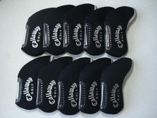 10PCS Golf Iron Headcovers Windows for Callaway Club Head Covers Caps Black