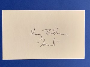 MARY BADHAM “SCOUT” *TO KILL A MOCKINGBIRD* Signed 3x5 Index Card Autograph Auto