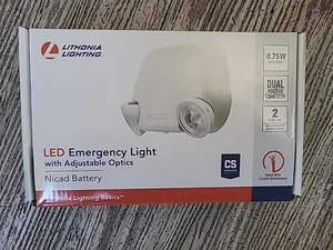 Lithonia Lighting LED White Emergency Adjustable Light 263X1T  =Lot of 2 - Picture 1 of 3