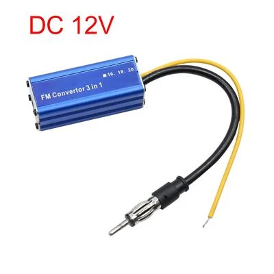 Blauen Aluminium Auto 16MHz MP3 FM Radio Transmitter Konverter DC 12V - Bild 1 von 3