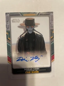 2022 Topps Star Wars Libro di Boba Fett Dorian Kingi come Cad Bane Autografi SP - Foto 1 di 2