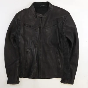 Vintage Ducati Dainese Leather Cafe Racer Motorcycle Jacket Size Large - Picture 1 of 4