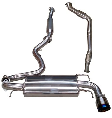 ULTREX ULTIMATE TURBO BACK EXHAUST FOR SUBARU WRX HATCH MY08-10 TITANIUM TIPS - image 1 of 4