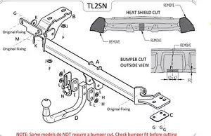 Towtrust Swan Neck Towbar For Land Rover Range Evoque SUV 2011 To 2019 - Picture 1 of 8