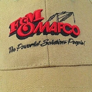 F&M MAFCO Tool Rental Harrison Ohio Beige Brown Work Hat Adjustable - Picture 1 of 8