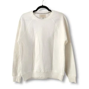 Wheat Collection White Cotton Crewneck Sweatshirt NWOT Size Medium - Picture 1 of 4