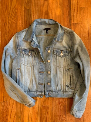 Chaqueta vaquera Aqua para mujer talla XS floral nueva sin etiquetas Foto 1 de 2