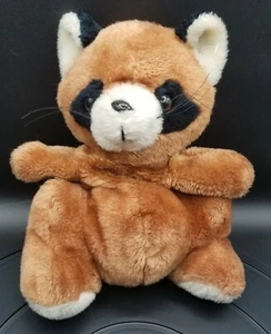 VINTAGE RUSS RUFUS RACCOON HAND PUPPET STUFFED ANIMAL 11" MADE IN KOREA PLUSH - Picture 1 of 9
