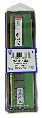 🔥 NEW SEALED OEM KINGSTON KCP424NS8/8 DDR4 RAM 8GB 2400 MHz MEMORY MODULE - Image 1 of 4