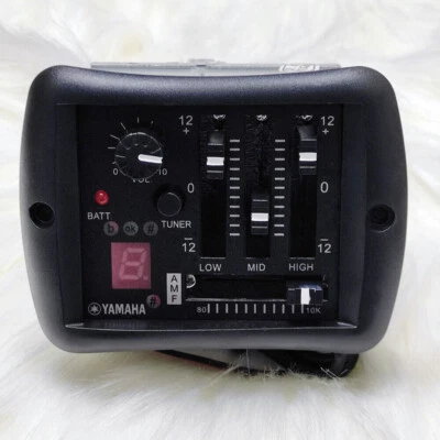 GCSUPERMARKET Pastillas de guitarra acústica Yamaha 3 bandas afinador preamplificador pastillas piezoeléctricas con pasador final