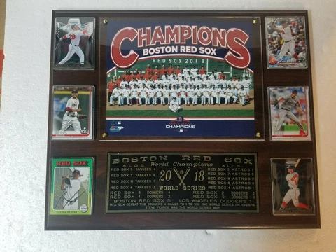 2018 Red Sox W.S. Champions 15 X 18 Plaque (Also Availbable 2004 2007 2013) NEW Cover