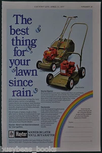 1977 HAYTER Lawn Mower advertisement, Hayterette, British ad - Bild 1 von 1