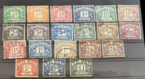 GB Postage Due stamps collection Cover