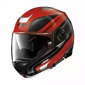 NOLAN N100-5 N-COM ORBITER FLIP UP CORSA RED BLACK MOTORBIKE MOTORCYCLE HELMET - Picture 1 of 4