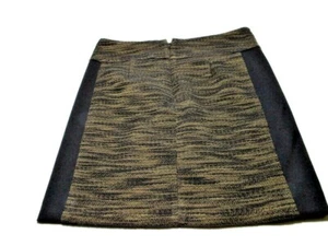 Anne Taylor Loft Rock oliv Tweed schwarz Farbblock 8 Taschen Reißverschluss hinten 8 - Bild 1 von 6