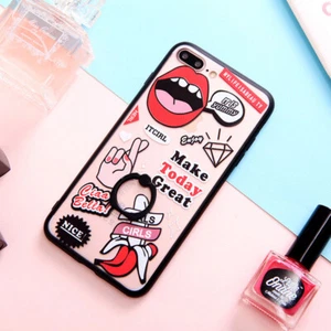 Süße Persönlichkeit Lippe Slim Handyhülle für iPhone 7 8 Plus Cover Kind Junge Mädchen Geschenk - Bild 1 von 2