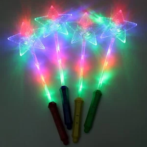 LED-Sternstab 43 cm groß I Leuchtender Zauberstab Kinder I Egel-Sternstab  ... - Bild 1 von 11