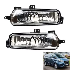 FORD TRANSIT CUSTOM 2018 ON FRONT FOG LIGHT LAMP PAIR LEFT & RIGHT BRAND NEW - Picture 1 of 6